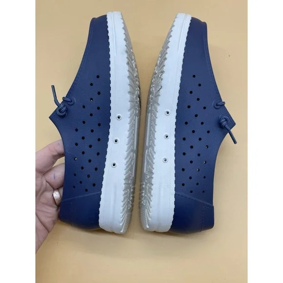 Skechers Foamies Navy Blue Womens Size 7 Slip On Shoes Blue Beach Water - Picture 7 of 7